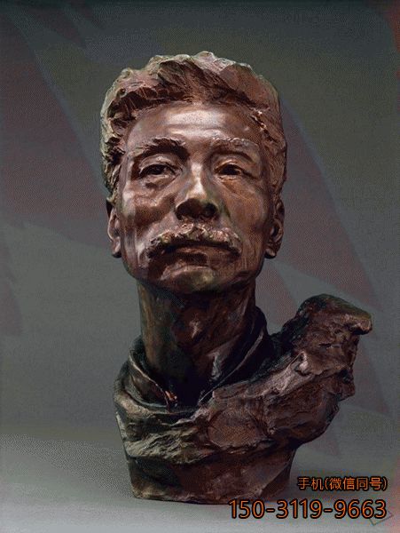 魯迅先生頭像_名人鑄銅藝術雕像雕塑
