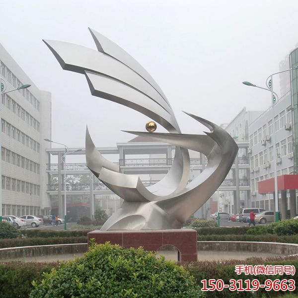 《放飛》校園不銹鋼景觀(guān)標(biāo)識(shí)