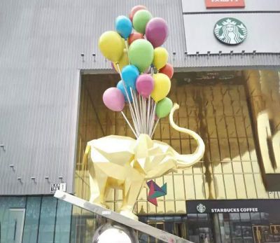 創(chuàng)意抽象氣球小狗室內(nèi)景觀雕塑有什么寓意？