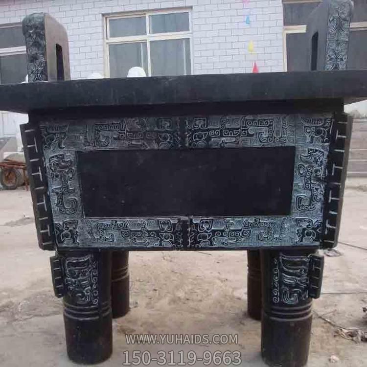 青銅鑄造長(zhǎng)形司母戊鼎雕塑 寺院戶(hù)外擺放