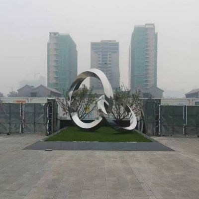 戶(hù)外公園創(chuàng)意不銹鋼園林景觀(guān)雕塑擺件