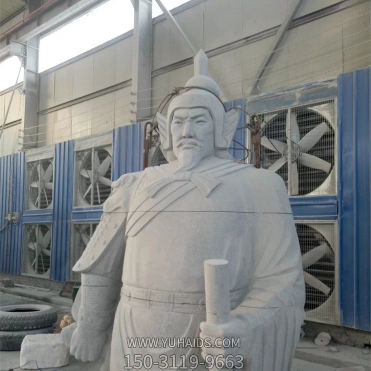 大理石石雕戶(hù)外將軍戰(zhàn)士古代人物景觀雕塑