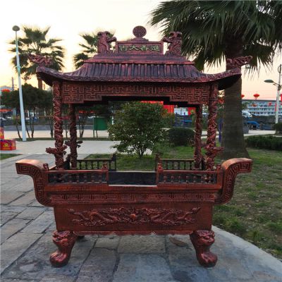 道觀(guān)祠堂擺放燒香鑄銅香爐