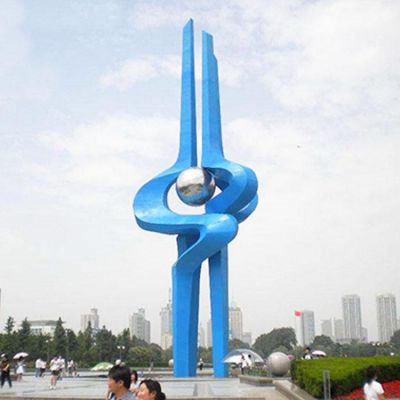 不銹鋼彩繪戶(hù)外園林景觀大型擺件
