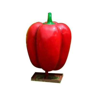 紅辣椒，玻璃鋼仿真蔬菜雕塑