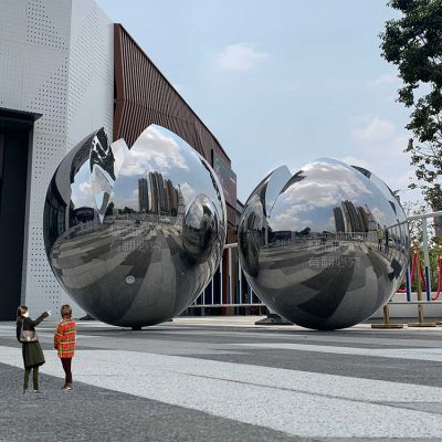 戶外不銹鋼、鏡面球體雕塑