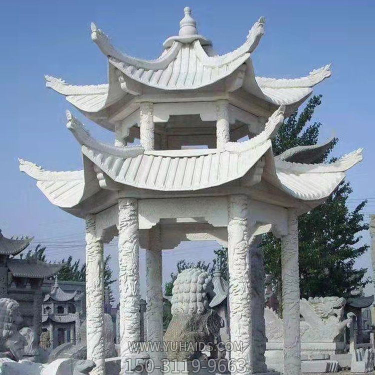公園戶外大理石石雕雙層中式?jīng)鐾さ袼?>
                                <h2>公園戶外大理石石雕雙層中式?jīng)鐾さ袼?參數(shù)說(shuō)明</h2>
                                                                        <table>
                                      <tr>
                                        <th>產(chǎn)品標(biāo)題</th>
                                        <td>公園戶外大理石石雕雙層中式?jīng)鐾さ袼?/td>
                                      </tr>
                                      <tr>
                                        <th>發(fā)布時(shí)間</th>
                                        <td>2023-06-07 16:51</td>
                                      </tr>
                                      <tr>
                                        <th>價(jià)格</th>
                                        <td><span>電話咨詢</td>
                                      </tr>
                                                                              <tr>
                                          <th>雕刻內(nèi)容</th>
                                          <td>涼亭</td>
                                        </tr>
                                                                              <tr>
                                          <th>應(yīng)用場(chǎng)所</th>
                                          <td>公園</td>
                                        </tr>
                                                                              <tr>
                                          <th>制作材質(zhì)</th>
                                          <td>石雕、大理石、石雕</td>
                                        </tr>
                                                                          </table>
                                <h2>公園戶外大理石石雕雙層中式?jīng)鐾さ袼?詳細(xì)說(shuō)明</h2>
                                <p>玉海雕塑是一家綜合性的雕塑公司，擁有多款公園戶外大理石石雕雙層中式?jīng)鐾さ袼苣Ｐ?，可加工定制多種公園戶外大理石石雕雙層中式?jīng)鐾さ袼?，支持材質(zhì)、樣式、風(fēng)格、尺寸大小等方面的調(diào)整修改定制。我們所加工制作的公園戶外大理石石雕雙層中式?jīng)鐾さ袼苜|(zhì)優(yōu)價(jià)廉，遍布全國(guó)多個(gè)省市地區(qū)，想要了解更多案例圖片，請(qǐng)電話或微信咨詢。材質(zhì)、大小、樣式等都可以按需定制，還可根據(jù)您提供給的公園戶外大理石石雕雙層中式?jīng)鐾さ袼軜訄D進(jìn)行制作！如有相關(guān)需求，歡迎致電（微信同號(hào)）：<span>150-3119-9663</span></p>
                                                                <div   class=
