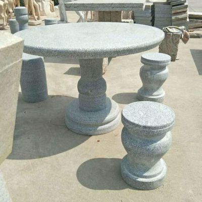 庭院戶(hù)外園林景觀石桌石凳雕塑