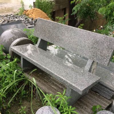花崗巖石椅子，公園園林露天椅子