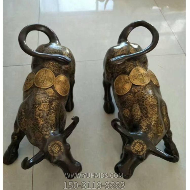 廣場純銅鑄造勤奮牛動(dòng)物雕塑