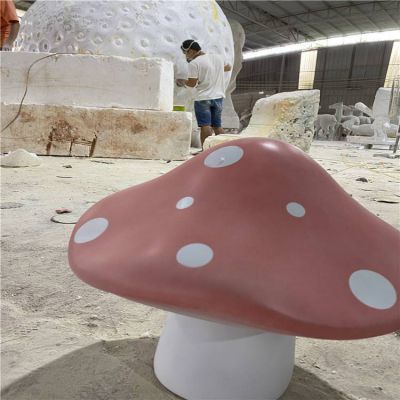 玻璃鋼大蘑菇，大個仿真蘑菇