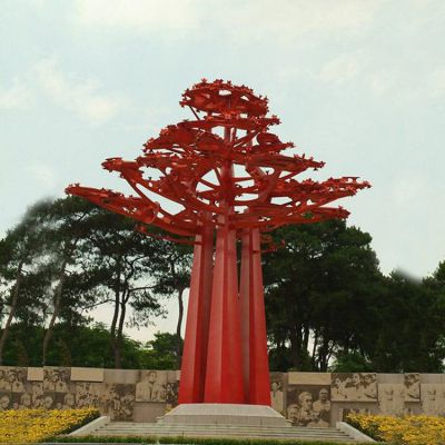 廣場(chǎng)大型不銹鋼景觀樹(shù)