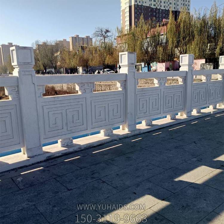 園林景觀大理石石雕戶(hù)外河道圍欄擺件雕塑