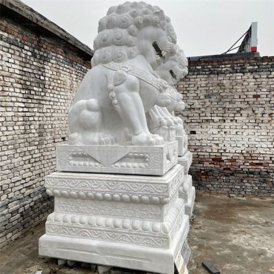 2米8高石獅子，漢白玉天安門獅子傳統(tǒng)造型