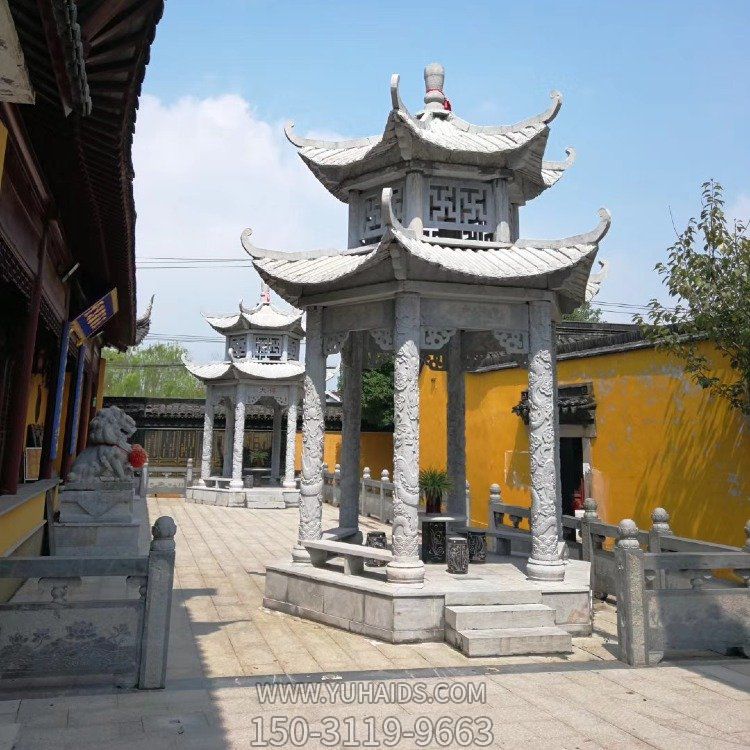 寺院擺放仿古建筑青石雕刻二層中式?jīng)鐾さ袼?>
                                <h2>寺院擺放仿古建筑青石雕刻二層中式?jīng)鐾さ袼?參數(shù)說(shuō)明</h2>
                                                                        <table>
                                      <tr>
                                        <th>產(chǎn)品標(biāo)題</th>
                                        <td>寺院擺放仿古建筑青石雕刻二層中式?jīng)鐾さ袼?/td>
                                      </tr>
                                      <tr>
                                        <th>發(fā)布時(shí)間</th>
                                        <td>2023-06-08 14:00</td>
                                      </tr>
                                      <tr>
                                        <th>價(jià)格</th>
                                        <td><span>電話(huà)咨詢(xún)</td>
                                      </tr>
                                                                              <tr>
                                          <th>雕刻內(nèi)容</th>
                                          <td>涼亭</td>
                                        </tr>
                                                                              <tr>
                                          <th>制作材質(zhì)</th>
                                          <td>石雕、青石、石雕</td>
                                        </tr>
                                                                              <tr>
                                          <th>其他</th>
                                          <td>仿古</td>
                                        </tr>
                                                                          </table>
                                <h2>寺院擺放仿古建筑青石雕刻二層中式?jīng)鐾さ袼?詳細(xì)說(shuō)明</h2>
                                <p>玉海雕塑是一家綜合性的雕塑公司，擁有多款寺院擺放仿古建筑青石雕刻二層中式?jīng)鐾さ袼苣Ｐ停杉庸ざㄖ贫喾N寺院擺放仿古建筑青石雕刻二層中式?jīng)鐾さ袼?，支持材質(zhì)、樣式、風(fēng)格、尺寸大小等方面的調(diào)整修改定制。我們所加工制作的寺院擺放仿古建筑青石雕刻二層中式?jīng)鐾さ袼苜|(zhì)優(yōu)價(jià)廉，遍布全國(guó)多個(gè)省市地區(qū)，想要了解更多案例圖片，請(qǐng)電話(huà)或微信咨詢(xún)。材質(zhì)、大小、樣式等都可以按需定制，還可根據(jù)您提供給的寺院擺放仿古建筑青石雕刻二層中式?jīng)鐾さ袼軜訄D進(jìn)行制作！如有相關(guān)需求，歡迎致電（微信同號(hào)）：<span>150-3119-9663</span></p>
                                                                <div   class=