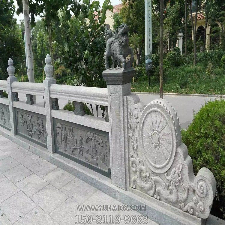 大理石浮雕戶(hù)外園林景觀石雕圍欄雕塑