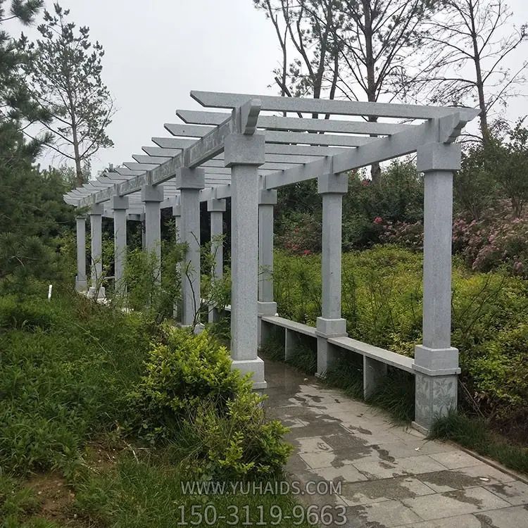 大理石花架,公園過(guò)道花架子雕塑