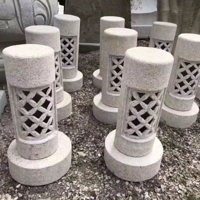 石燈，花崗巖園林石雕燈具