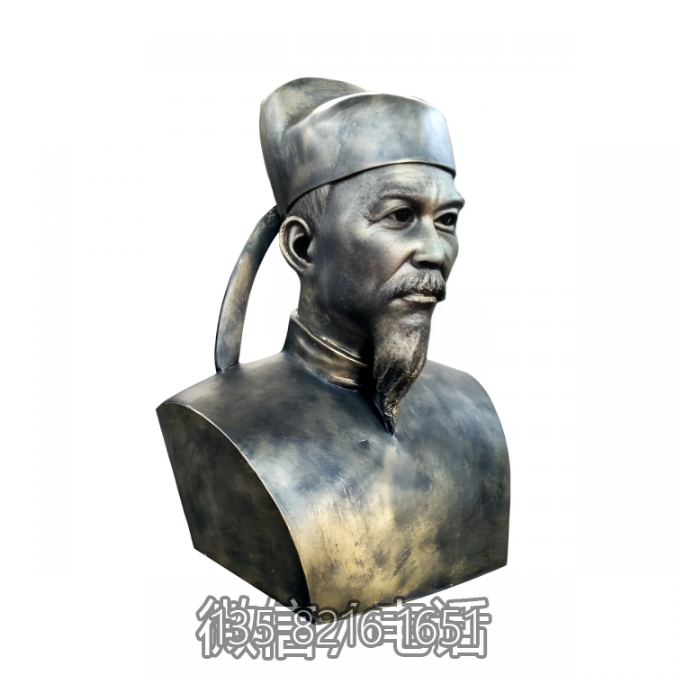 玻璃鋼仿銅半身像名人偉人景觀活字印刷術發(fā)明者畢昇雕塑