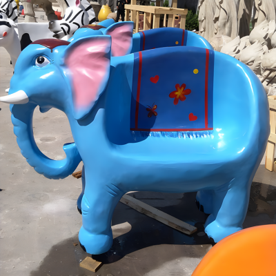 卡通休閑椅玻璃鋼創(chuàng)意小象動(dòng)物座椅商場(chǎng)美陳戶外擺件